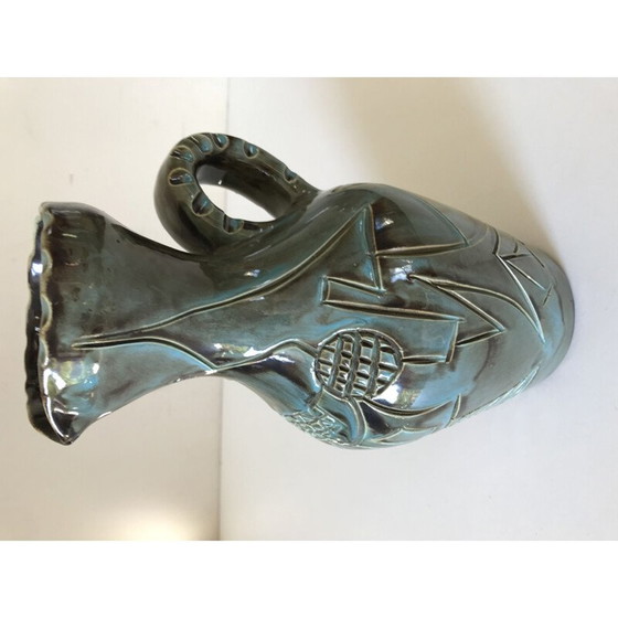 Image 1 of Vintage keramische kan van Huguette Bessone, 1960