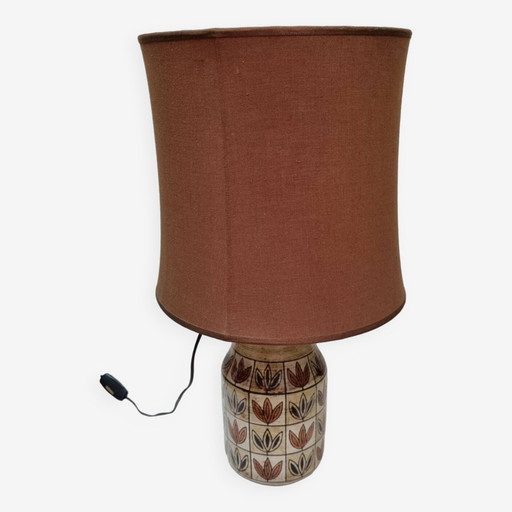 Keramische lamp van Jc Mallarmey, 1950