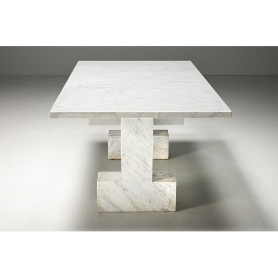 Image 1 of Vintage tafel in Carrara marmer, Italië 1970