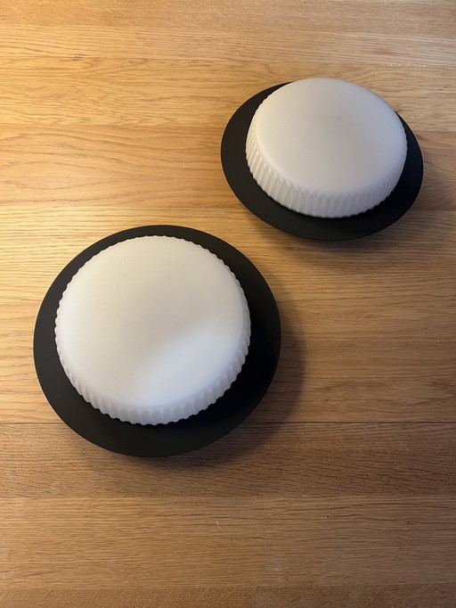 2X Bega Plafondlampen, Jaren 60.