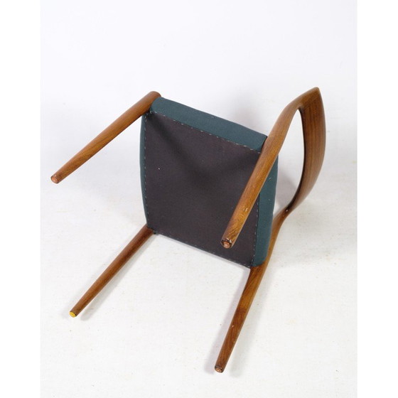 Image 1 of Set van 6 vintage palissander eetkamerstoelen model 77 door Niels O. Møller voor J.L Møllers Møbelfabrik, 1960