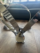 Space Age Salontafel, Knut Hesterberg, Chroom, Glas