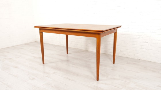 Image 1 of Vintage Eettafel | Uitschuifbaar | Teak | 130 Cm