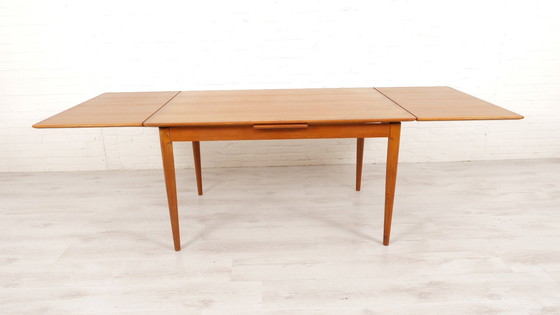 Image 1 of Vintage Eettafel | Uitschuifbaar | Teak | 130 Cm