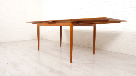 Image 1 of Vintage Eettafel | Uitschuifbaar | Teak | 130 Cm