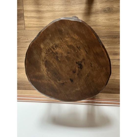 Image 1 of Set van 4 vintage houten krukjes