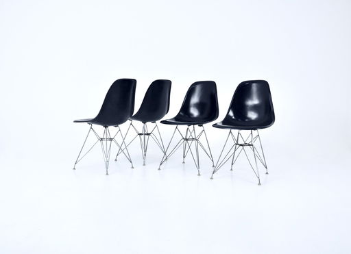 Eetkamerstoelen DSR van Charles & Ray Eames voor Herman Miller, jaren 1970, set van 4