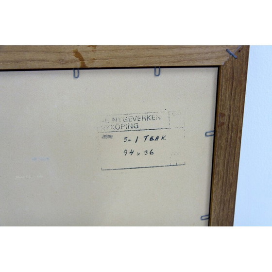 Image 1 of Vintage teakhouten spiegel van Nygeverken, Zweden 1960