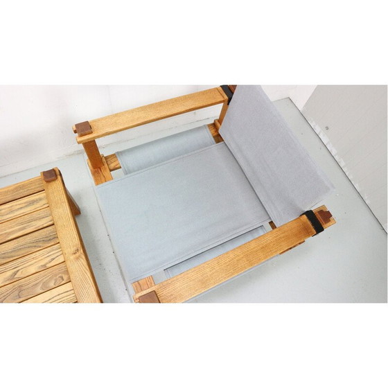 Image 1 of Vintage massief eikenhouten woonkamer set door Gerd Lange, 1965