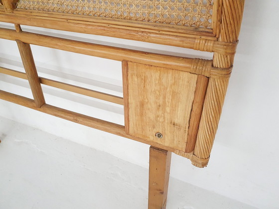 Image 1 of Mid Century rotan hoofdeinde, 1970'S
