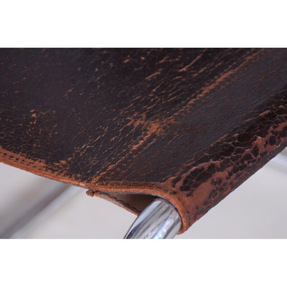 Image 1 of Set van 4 vintage Bauhaus stoelen in leer en chroom, Duitsland 1930