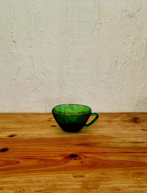 Image 1 of Set van 2 grote vintage groene Vereco-bekers