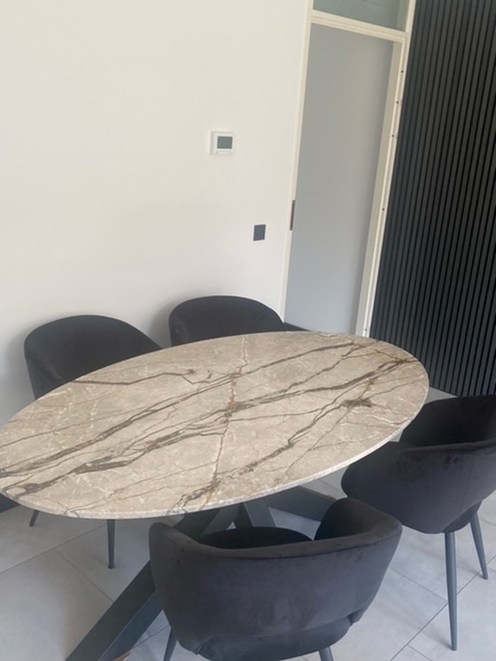 Image 1 of Vintage marmer tafel