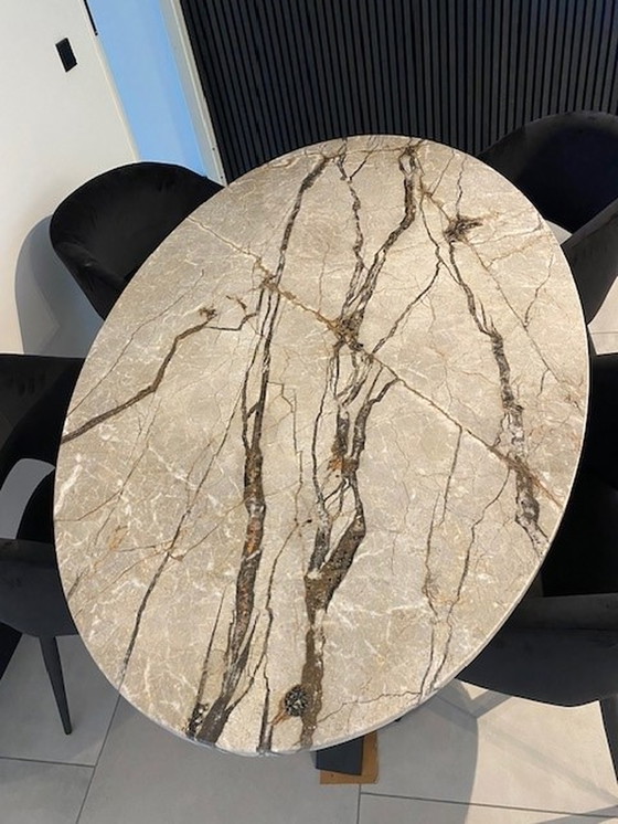 Image 1 of Vintage marmer tafel