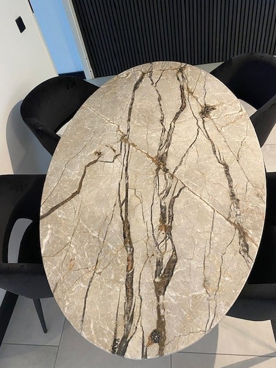 Image 1 of Vintage marmer tafel