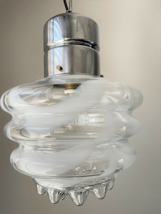 Image 1 of Vintage glazen hanglamp Mazzega, jaren 60