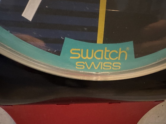 Image 1 of XL vintage wandklok - Swatch 1987