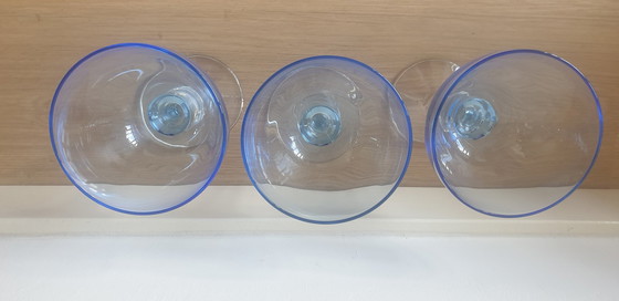Image 1 of 3x vintage wijnglas