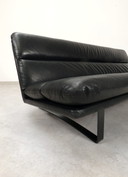 Artifort C683 - 3 seater sofa by Kho Liang in black leather