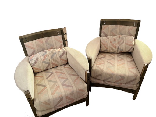 2x Giorgetti New Gallery Low fauteuils