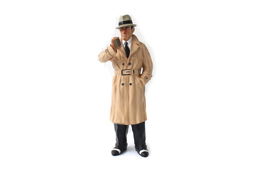 als nieuw, Humphrey Bogart sierfiguur “Casablanca” XL versie 130cm