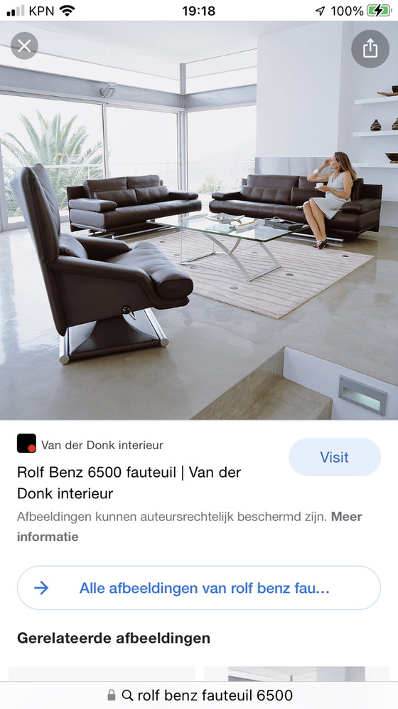 Image 1 of Rolf Benz Fauteuil 6500