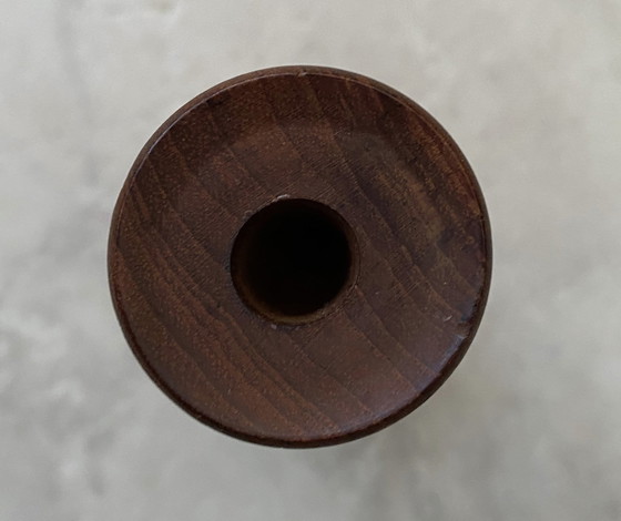 Image 1 of Teakhouten kandelaar 1960S