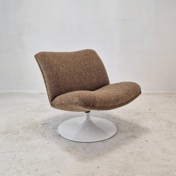 Image 1 of Vintage model F506 fauteuil in wollen stof van Geoffrey Harcourt voor Artifort, 1970