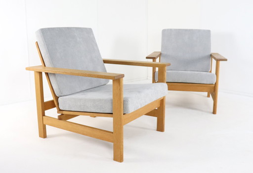 2x Fredericia Stolefabrik Soren Holst Fauteuil Model 2551 Vintage Deens