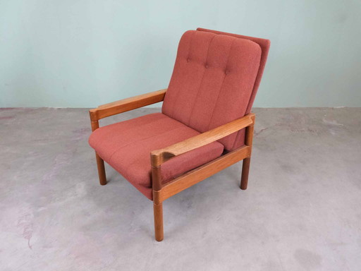 Vintage Deense stoel fauteuil midden jaren 50 jaren 60