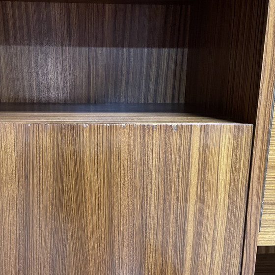 Image 1 of Vintage XL highboard – notenhout – jaren 60