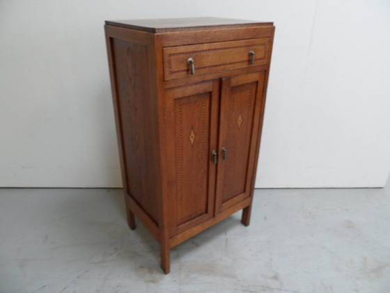 Image 1 of Vintage Eiken Twee Deurs Kastje