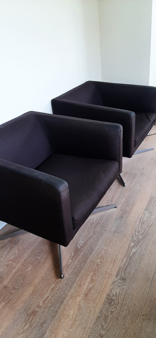 2x Fauteuil Cubica Van Verzelloni