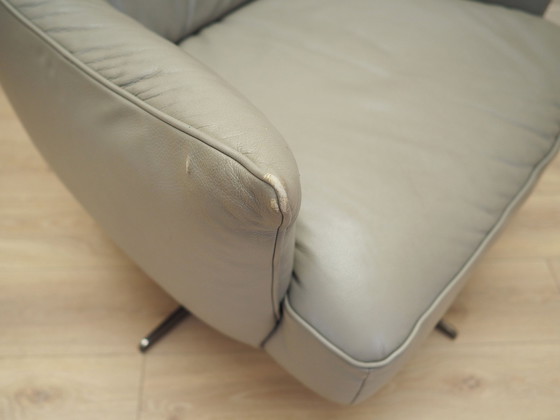 Image 1 of Leren draaifauteuil, Italiaans ontwerp, 1990S, Vervaardiging: Natuzzi