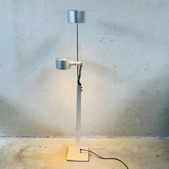 Image 1 of Qc Twin Spotlight Floor Lamp By Ronald Homes For Conelight Limited, United Kingdom 1970