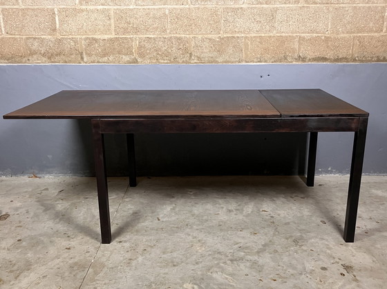 Image 1 of Wenge Uitschuifbare Tafel Bureau Mid Century 