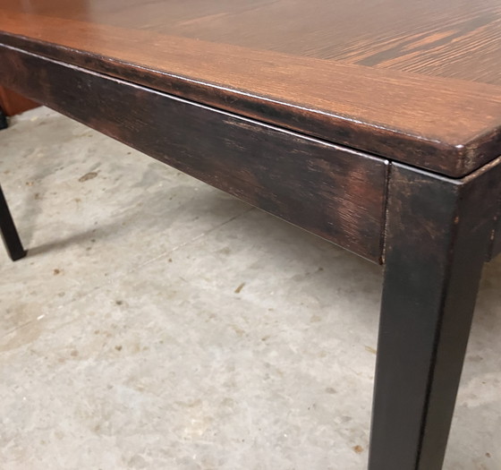 Image 1 of Wenge Uitschuifbare Tafel Bureau Mid Century 