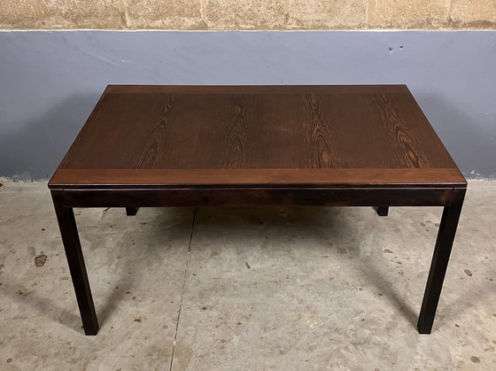 Image 1 of Wenge Uitschuifbare Tafel Bureau Mid Century 