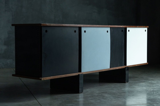 Image 1 of Cité Cansado 'Bloc' Dressoir van Charlotte Perriand