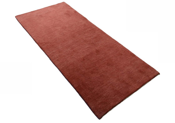 Image 1 of Handgeknoopt Gabbeh Loribaft - 191 X 84 Cm - Tijdloze Elegantie In Rood