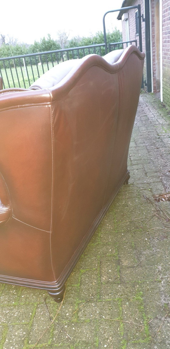 Image 1 of Chesterfield Klassiek Leder Bankstel 