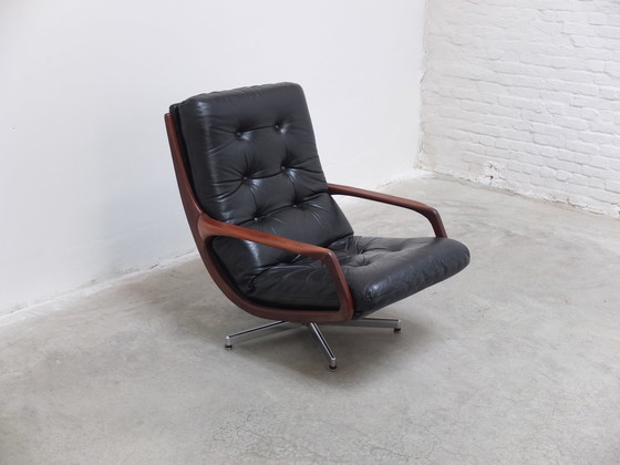 Image 1 of Zeldzame Swivel Lounge Stoel Door Eugen Schmidt Voor Soloform, 1960S