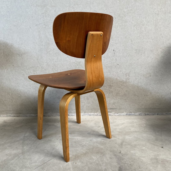 Image 1 of 4 x Pastoe SB02 eetkamerstoelen Cees Braakman 1950