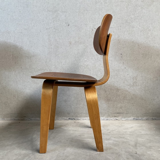 Image 1 of 4 x Pastoe SB02 eetkamerstoelen Cees Braakman 1950