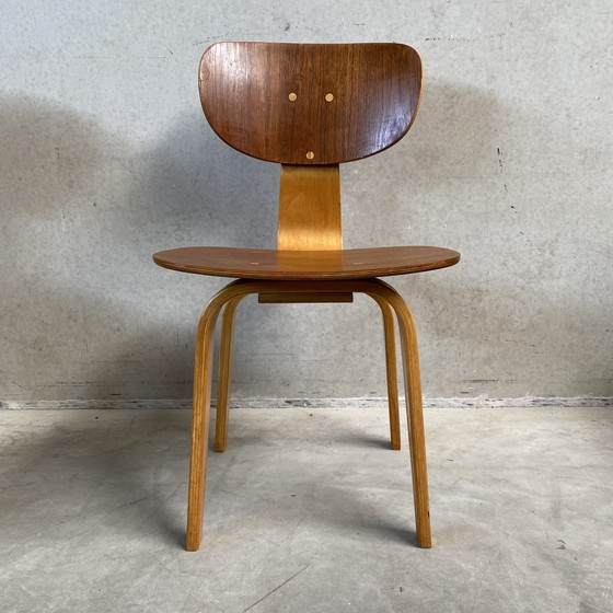 Image 1 of 4 x Pastoe SB02 eetkamerstoelen Cees Braakman 1950