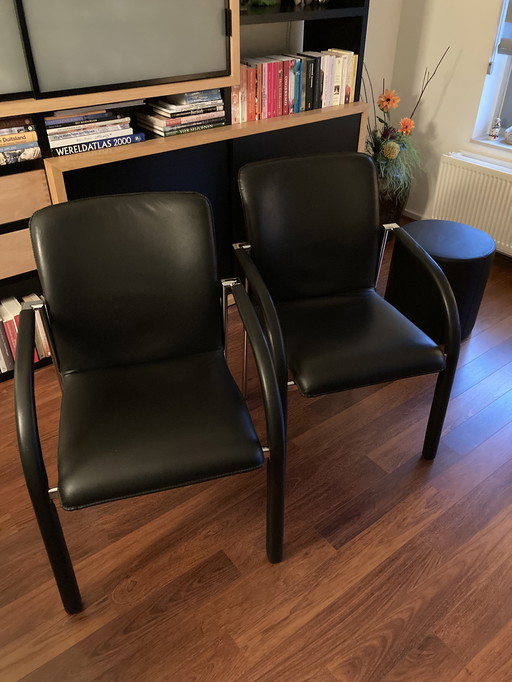 2 Leolux Cimaronne Stoelen