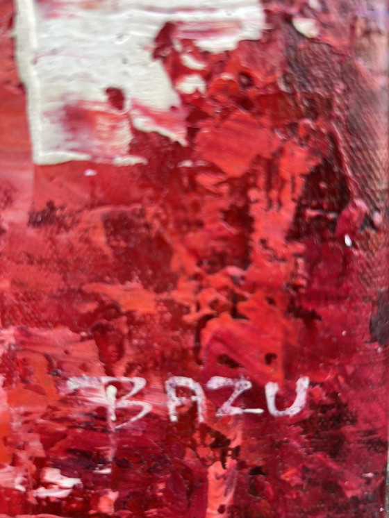 Image 1 of Uniek Olieverfschilderij Van Lenuta Bazu – Abstract En Expressief