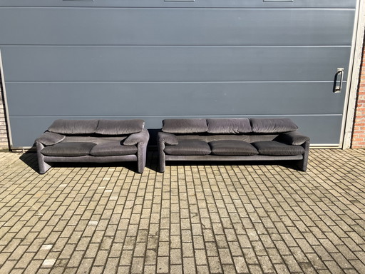 Cassina Maralunga 2 + 3Zit Vico Magistretti Topstaat!