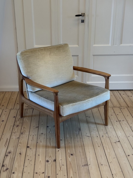 Image 1 of Eugen Schmidt Soloform Mid Century Fauteuil uit de jaren '60 Gerenoveerd als nieuw