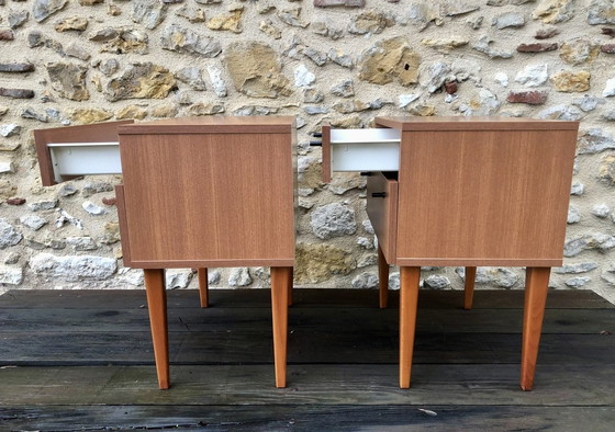 Image 1 of Mid-Century, Vintage Nachtkastjes, Set van 2, 1960S
